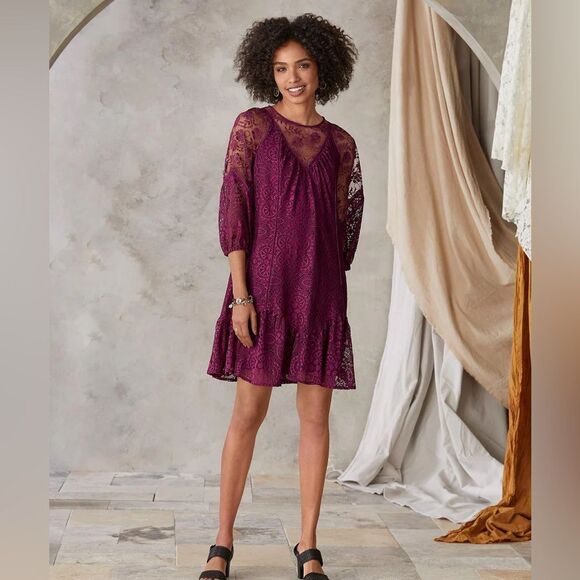 Sundance Brynlee Dress ,NEW with tags, Size Small Color: Sangria - Picture 1 of 13